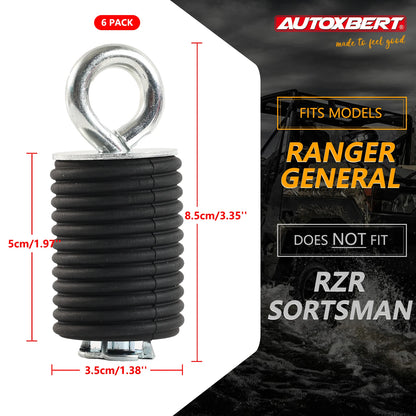 Cargo Tie-Down Anchors (6-Pack) for Polaris Ranger 570, Ranger XP 1000 & More