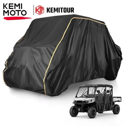 420D Waterproof 4-Seat UTV Cover for Polaris Ranger 570, Can-Am Defender & Arctic Cat Prowler Pro