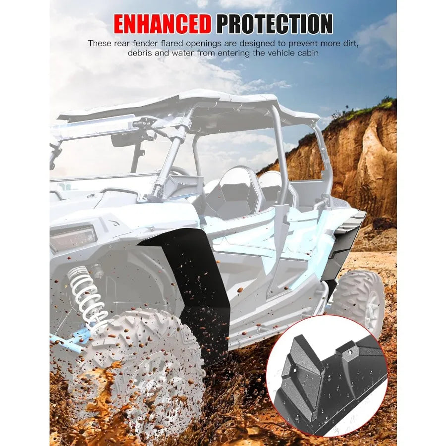 XXL Extended Fender Flares Kit for Polaris RZR XP 1000 (2014–2023)