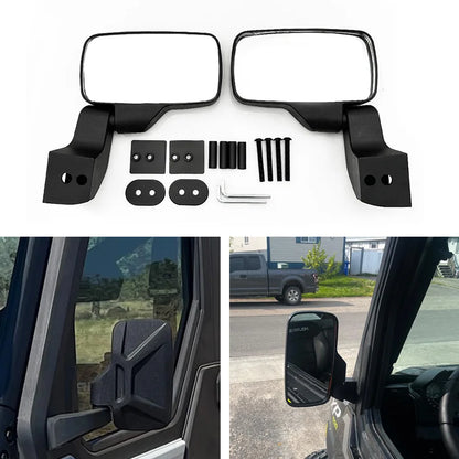 Door-Mounted Side Rearview Mirrors for Polaris Ranger XP 1000 & Ranger 1000