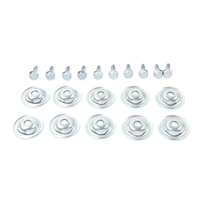 Stainless Steel Skid Plate Washer Bolts (10-Pack) for Polaris RZR 570, RZR 900 & More