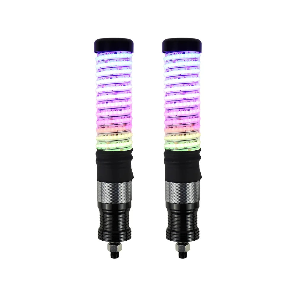 1-Foot COB LED Whip Lights, Turn Signal & Brake for UTV & SXS