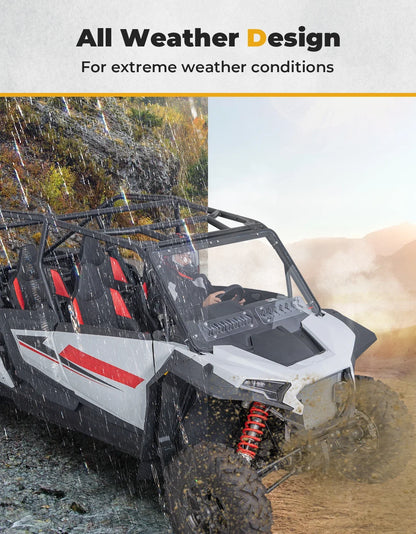 Front and Rear Extended Fender Flares with Mud Flaps for Polaris RZR XP 1000 (2024–2026)