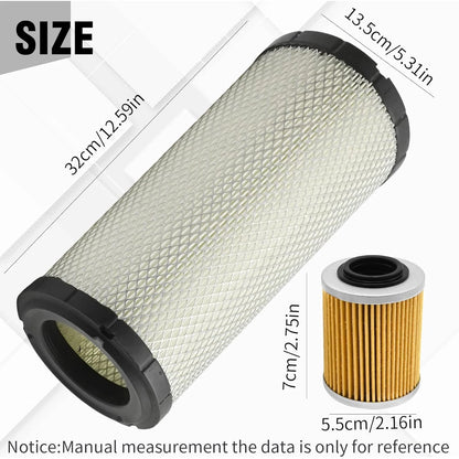 Air Filter and Oil Filter Service Kit for Can-Am Maverick X3 (2017–2021)