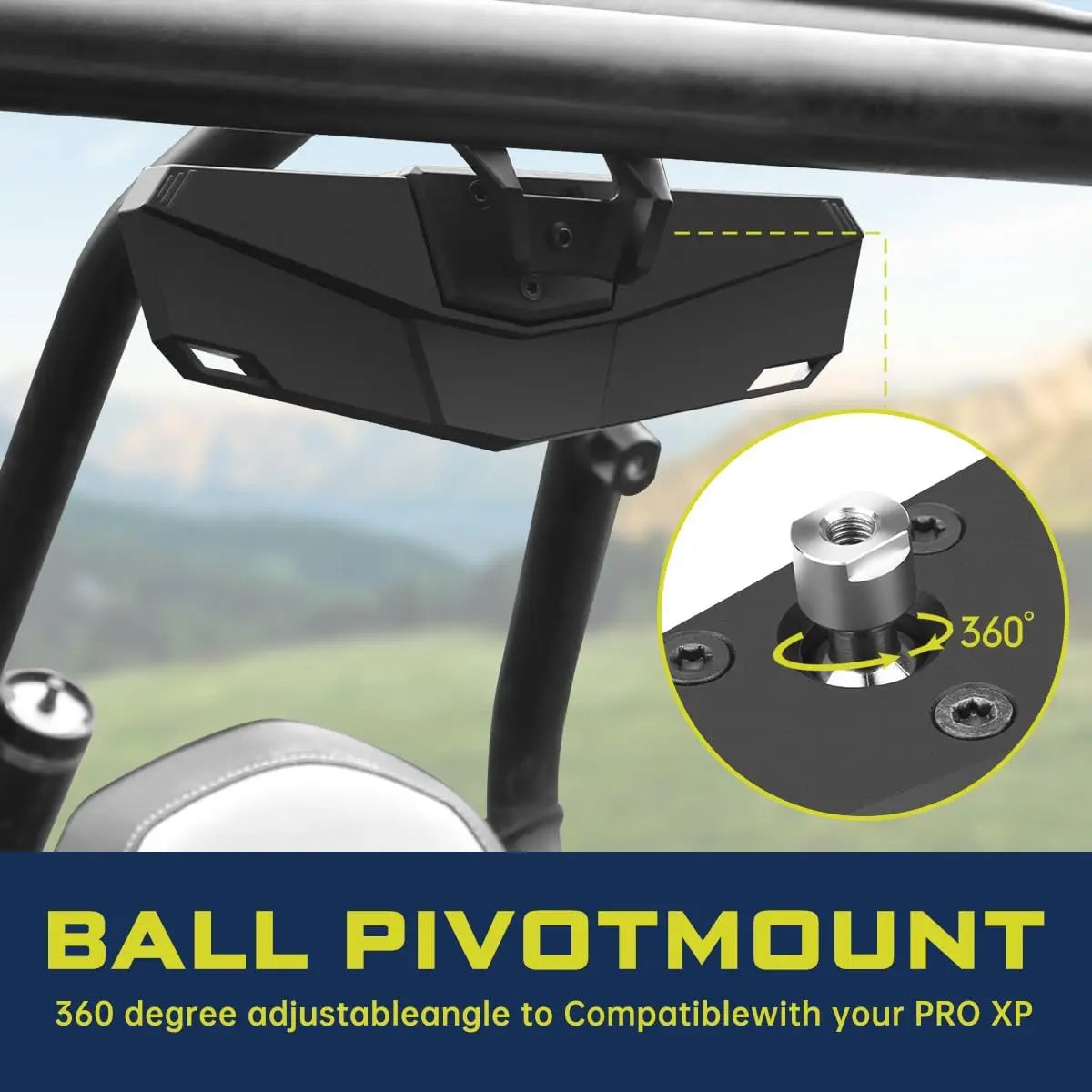 HD Convex Race Center Rearview Mirror for Polaris RZR Pro XP & RZR Pro R