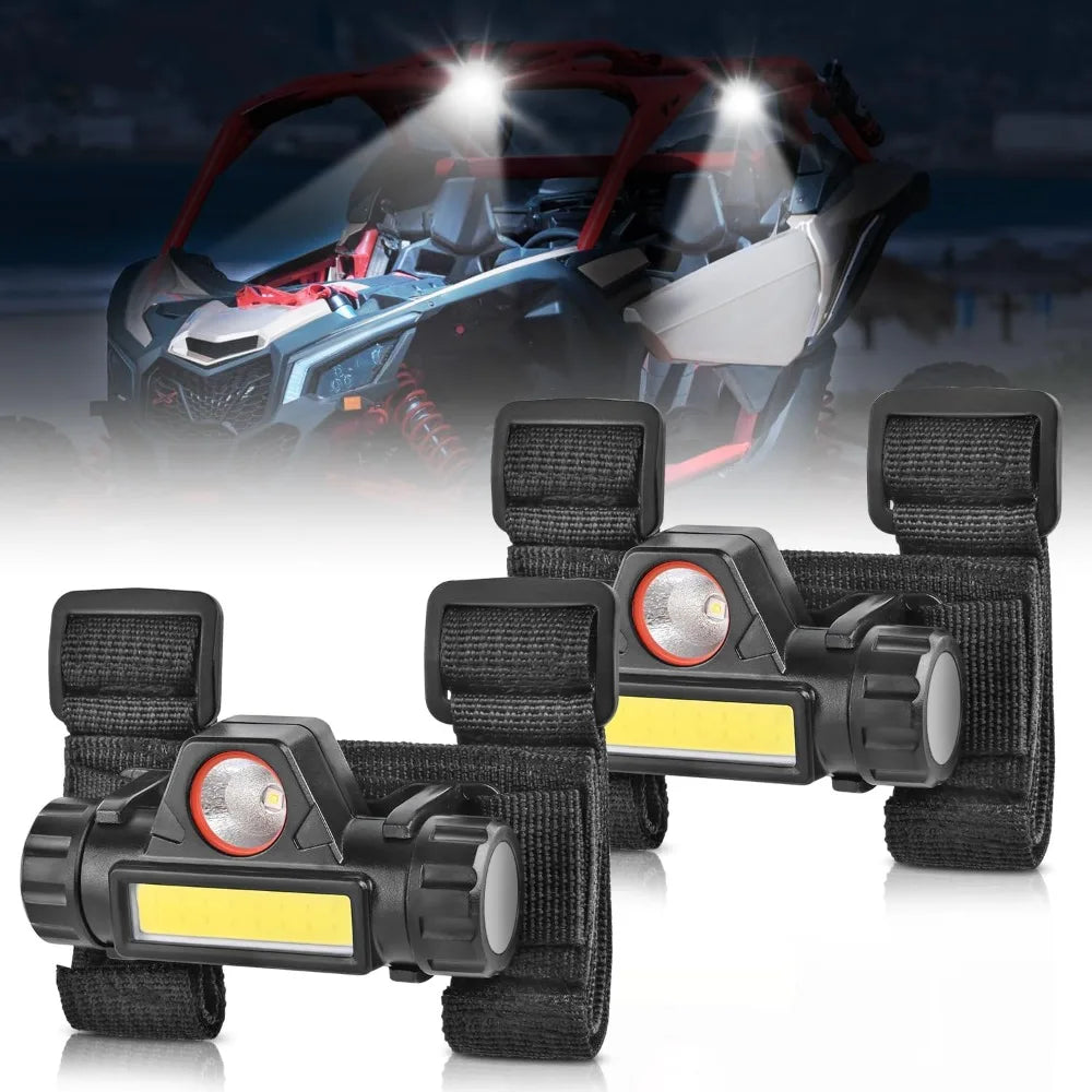 Nilight LED Interior Dome Lights (2-Pack) for UTV & SXS