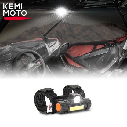 KEMIMOTO LED Dome Light with USB Charging Port for UTV & SXS