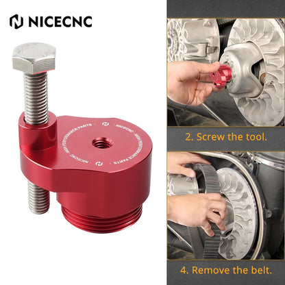 NICECNC Secondary Clutch Spreader Belt Tool for Can-Am Maverick X3 (2017–2026)