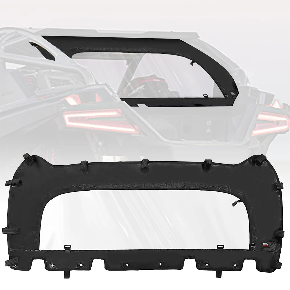 KEMIMOTO PVC Clear Soft Rear Windshield for Polaris RZR Pro R (2022–2024)