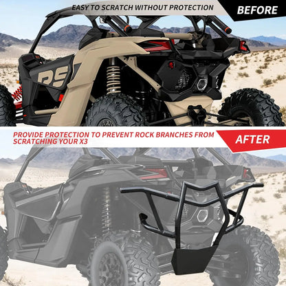 Heavy-Duty Pre-Runner Rear Bumper, Black for Can-Am Maverick X3 (2017–2026)