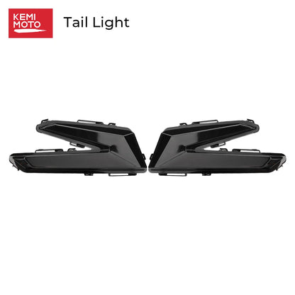 Black Tail Lamps with Amber Turn Signals for Can-Am Maverick X3 (2017–2026)