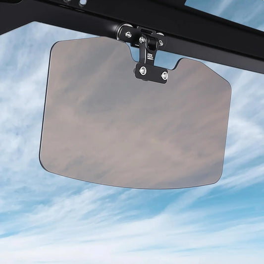 KEMIMOTO Magnetic Adjustable Transparent Sun Visor for Polaris Ranger XP 1000, Ranger 1000 & More