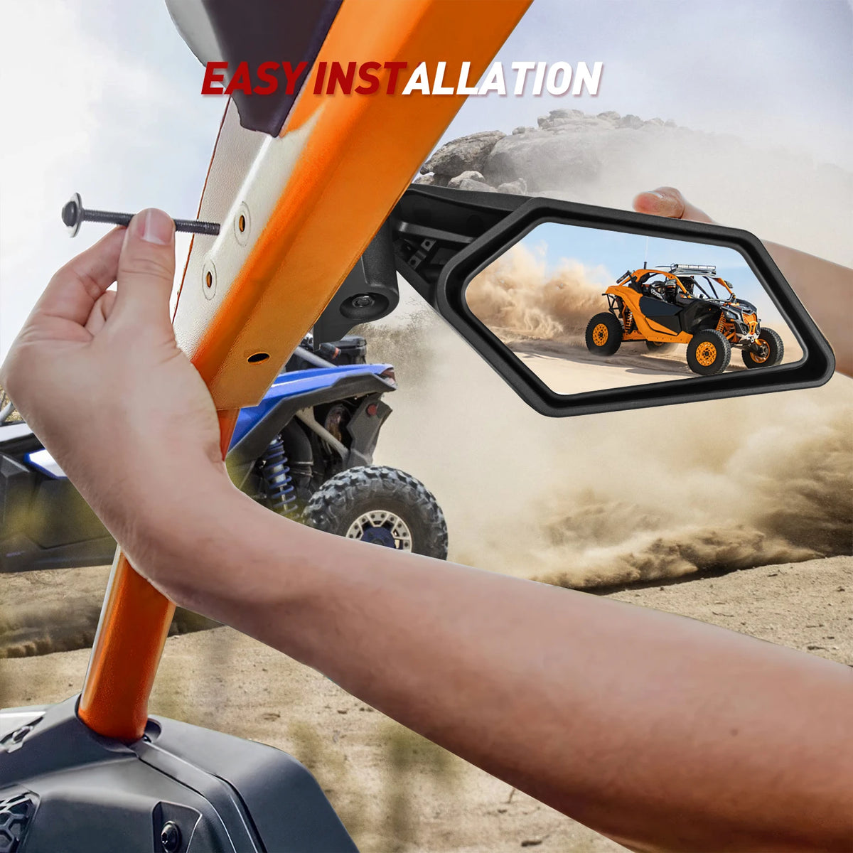 Adjustable Breakaway Side Mirrors for Can-Am Maverick X3 (2017–2023)