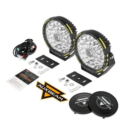 AUXBEAM 9-Inch 270W 360 Pro Round LED Lights for UTV & SXS