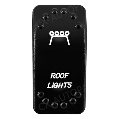 Waterproof Backlit Rocker Switch, 20A 12V for UTV & SXS