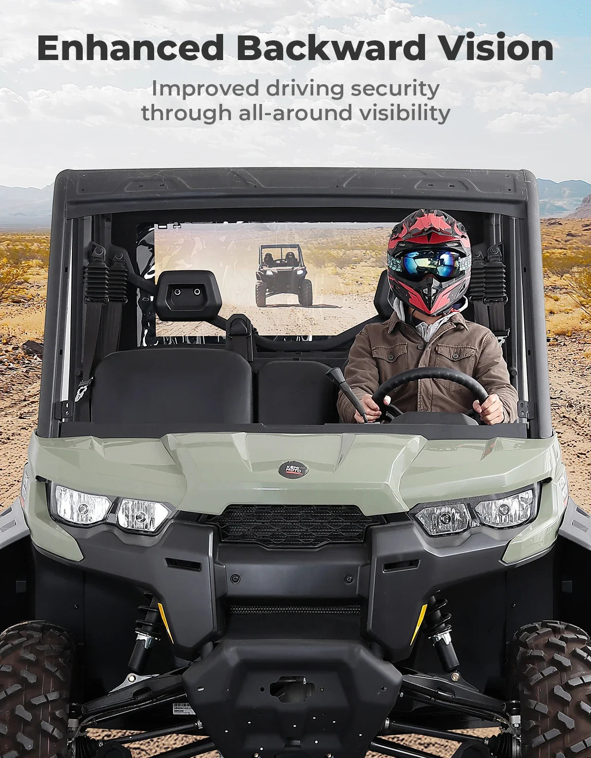 Cargo Bed Tent Cover with Clear Windows, 600D for Can-Am Defender (2016–2026)