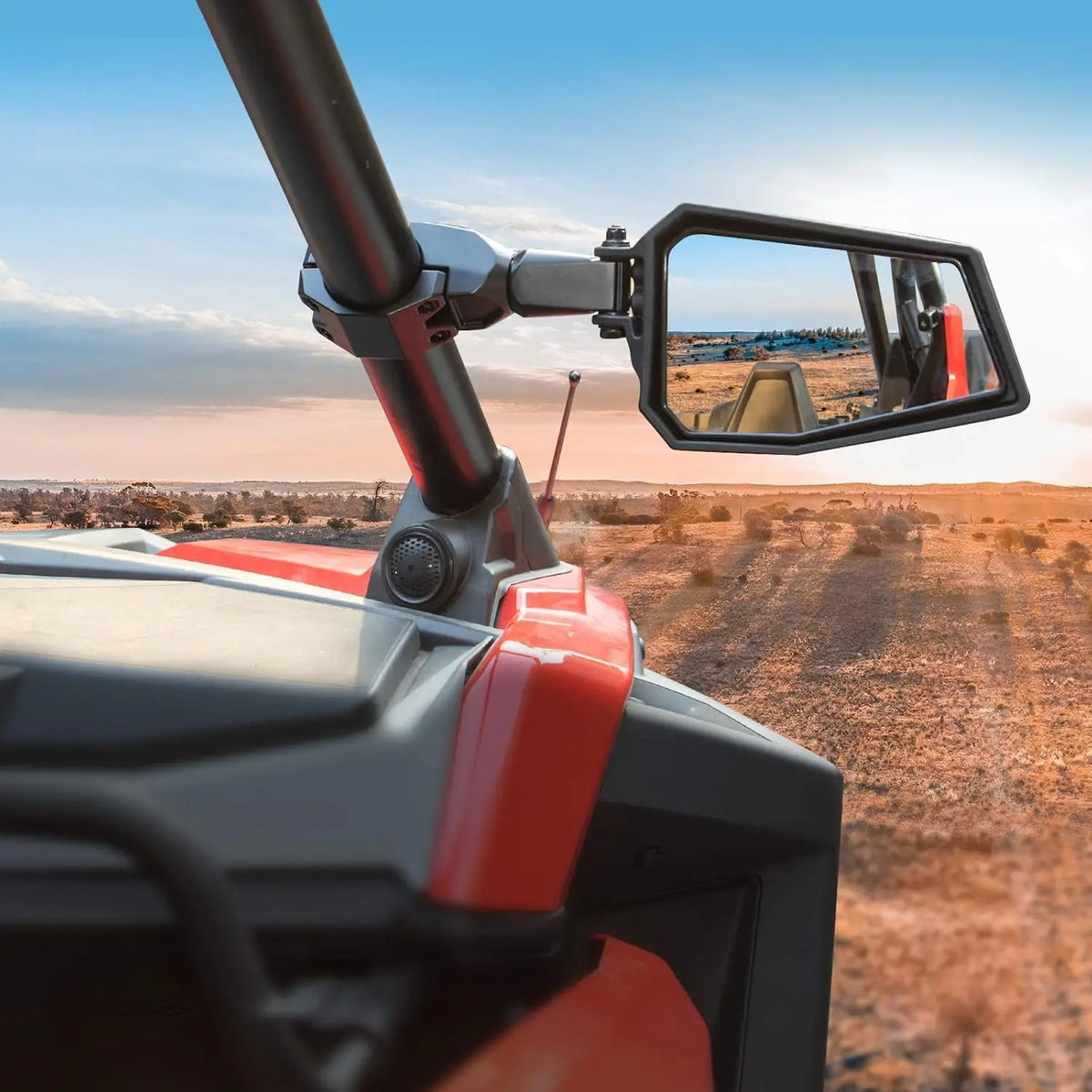KEMIMOTO DIY Color Side Rearview Mirrors for UTV & SXS