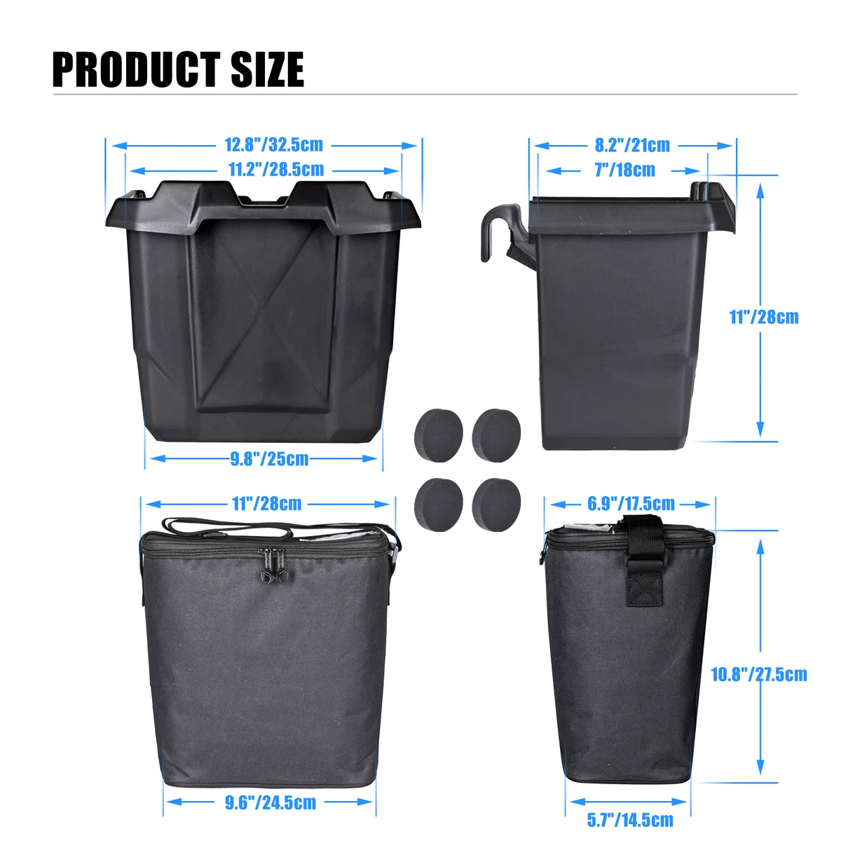 Removable Under-Seat Cooler Storage Bin for Can-Am Defender (2016–2022)