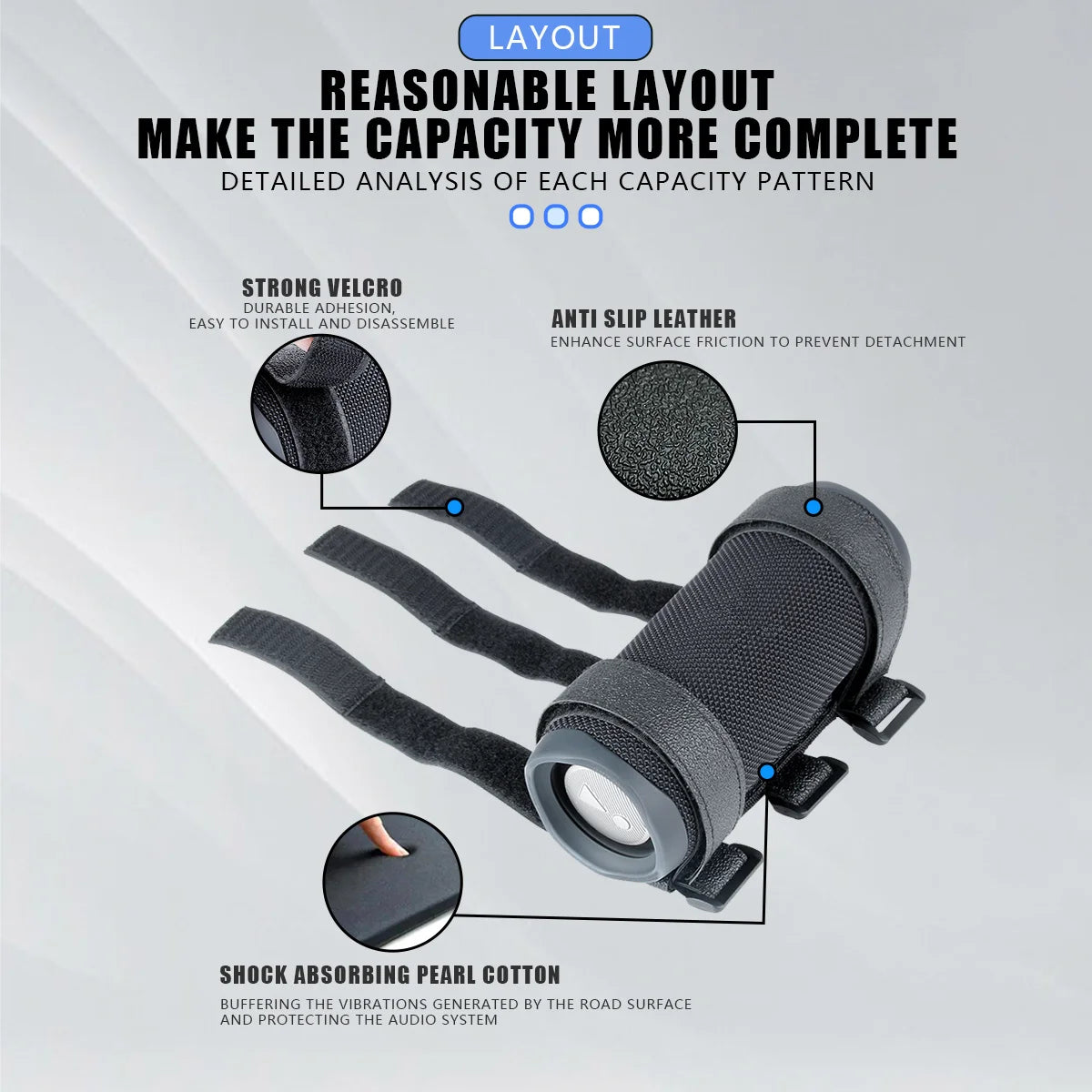 Adjustable Strap-On Speaker Mount Bracket for UTV & SXS