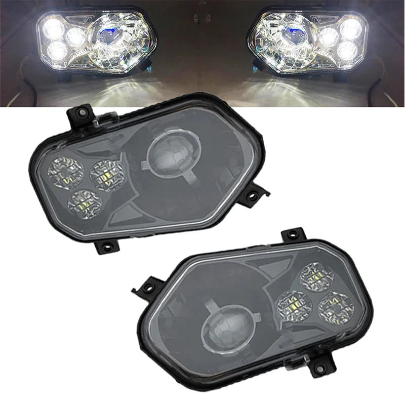 Left and Right H4 LED Headlight Kit for Polaris RZR 570 & RZR 900
