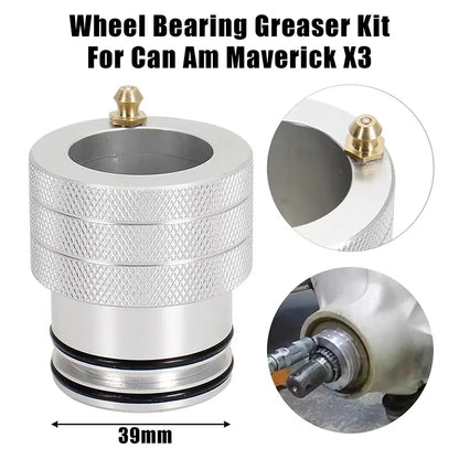 39mm Aluminum Wheel Bearing Greaser Tool for Can-Am Maverick X3 (2017–2022)