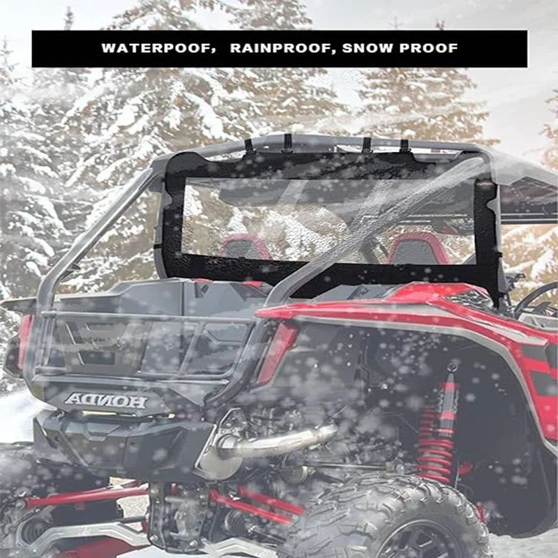 Soft Rear Windshield Wind and Mud Cover for Polaris RZR XP 1000 & RZR XP Turbo