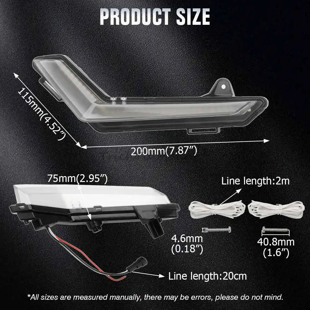 LED Front Accent Turn Signal Lights with DRL (Pair) for Can-Am Defender & Commander