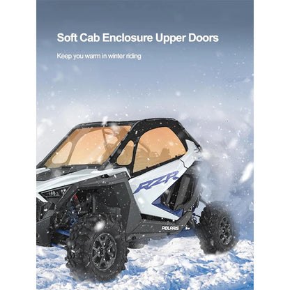 Soft Cab Enclosure Upper Doors with Windows for Polaris RZR Pro R & RZR Pro XP