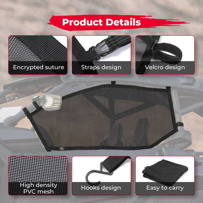 4-Door Ventilated Mesh Window Nets for Can-Am Maverick X3 (2017–2026)