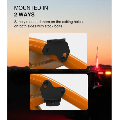 Rear Pillar Whip Light & Flag Mount Brackets for Can-Am Maverick X3 (2017–2026)