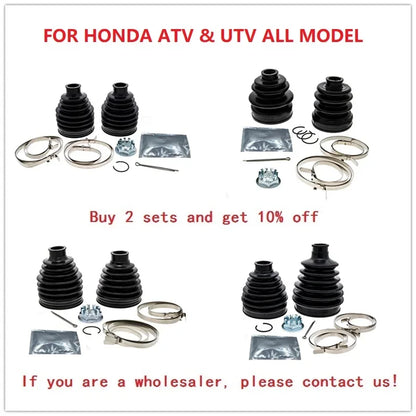 CV Axle Boot Replacement Kit for Honda Talon, Pioneer 500 & More
