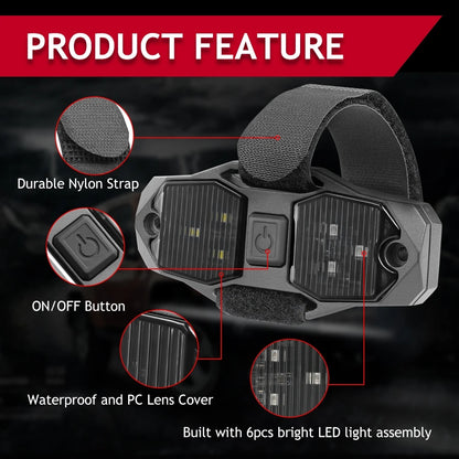 12V LED Interior Dome Light with Roll Bar Mount for UTV & SXS