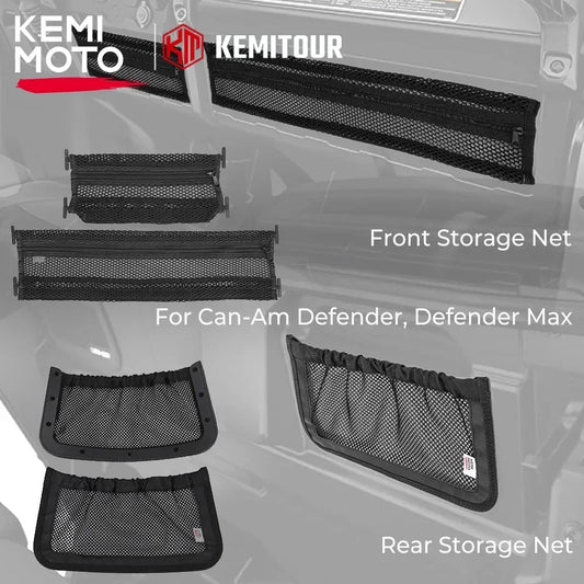 Front & Rear Dash Storage Basket with Nets for Can-Am Defender (2016–2026)
