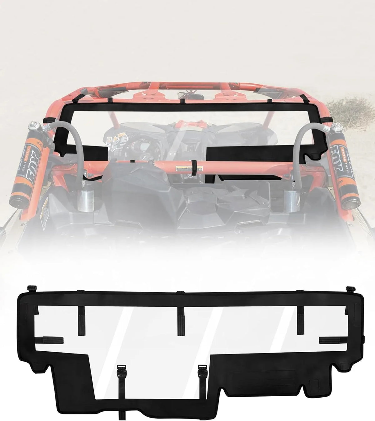 Soft Clear Rear Windshield Back Window for Can-Am Maverick X3 (2017–2024)
