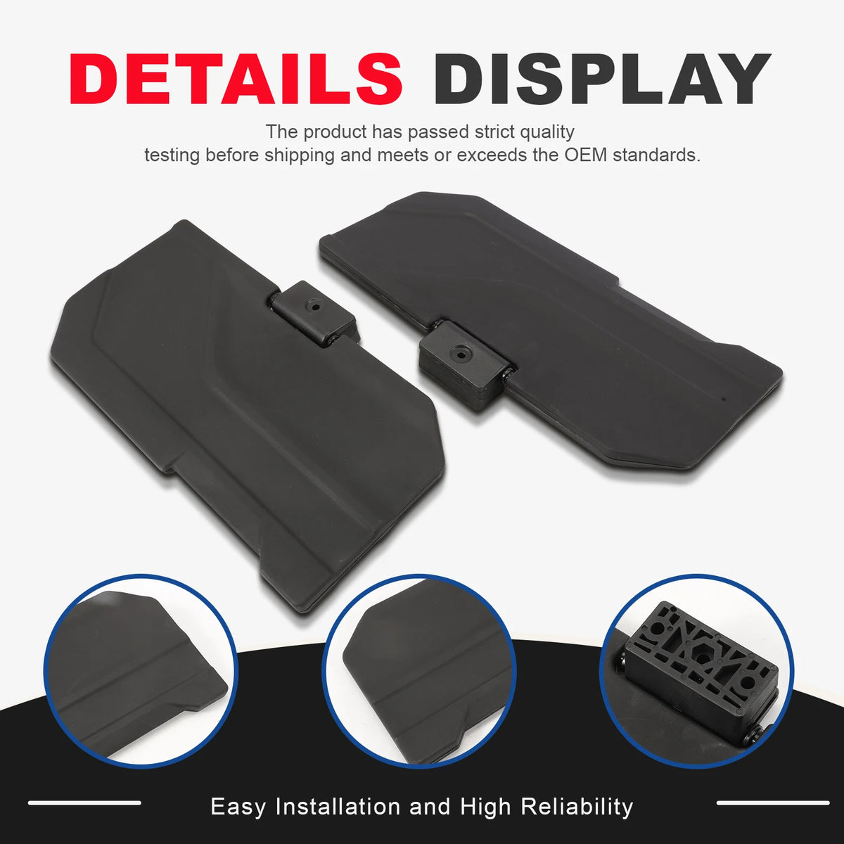 Replacement Cab Sun Visors for Polaris Ranger XP 1000, Ranger 1000 & Ranger 570