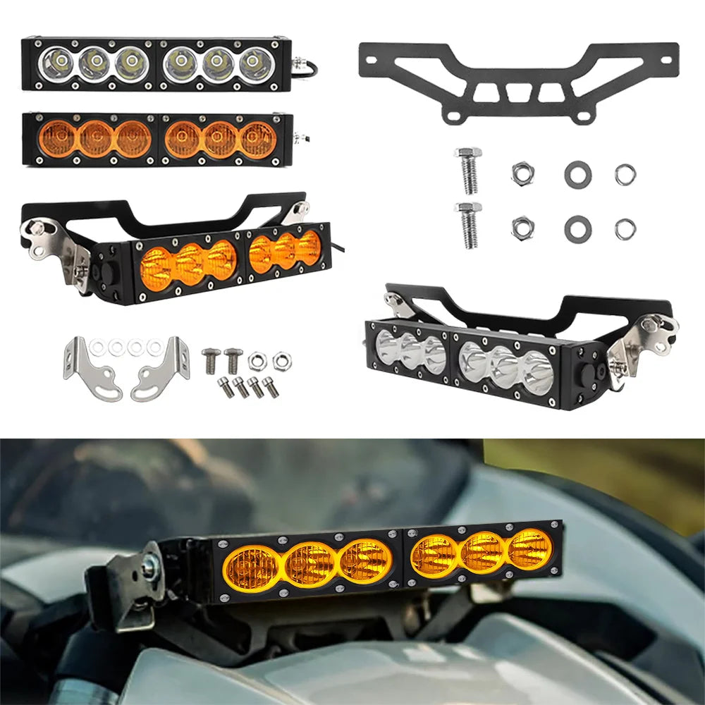 11-Inch 60W LED Light Bar with Grille Bracket Kit for Can-Am Maverick X3 (2017–2023)