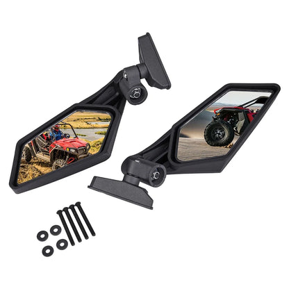 KEMIMOTO 360-Degree Adjustable Side Rearview Mirrors for Can-Am Maverick X3 (2017–2024)
