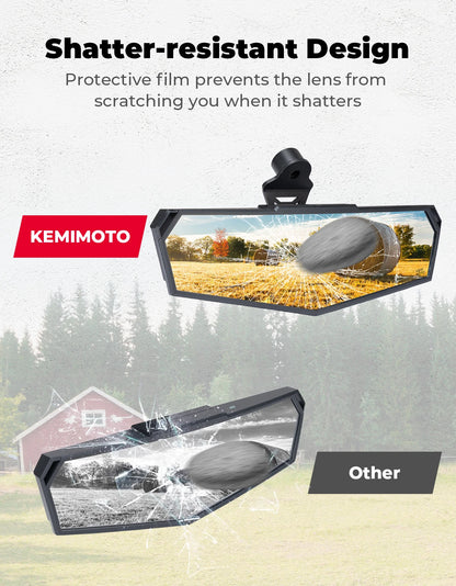 Shatterproof Center Rear View Mirror for CFMOTO ZForce 950, UForce 600 & UForce 1000