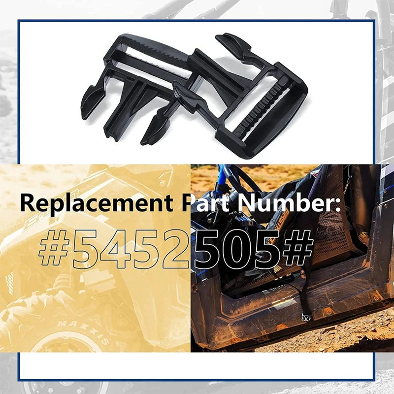 Side Door Net Buckle Clips (2-Pack) for Polaris Ranger 570, Ranger XP 1000 & Ranger XP 900