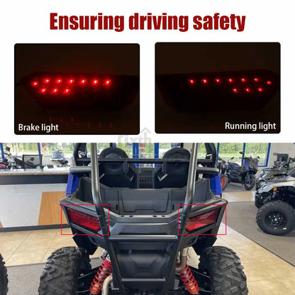 LED Tail Lights with Brake and Running Lamps for Polaris RZR 900, RZR XP 1000 & More