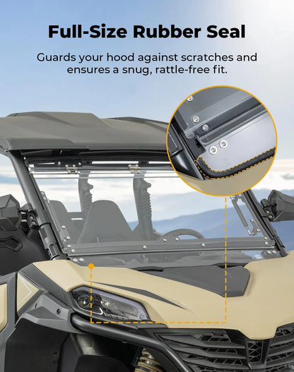 3-in-1 Flip Vented Front Windshield for CFMOTO ZForce 950 & ZForce 800