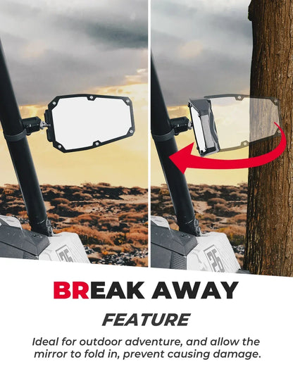 KEMIMOTO Adjustable UTV Side Mirror