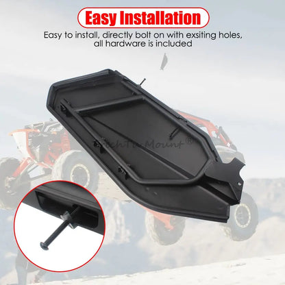 Rear Lower Door Panel Inserts with Metal Frame for Can-Am Maverick X3 (2017–2024)