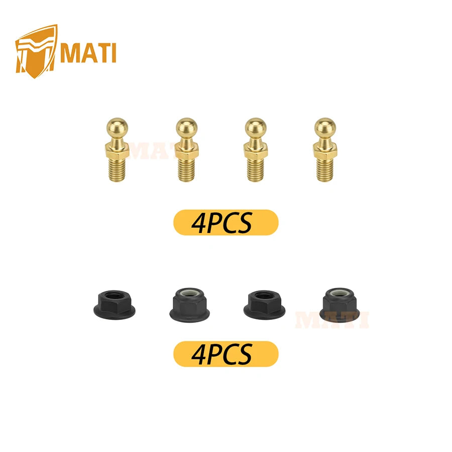 Front Windshield Tip-Out Lift Support Struts for Polaris Ranger XP 900 (2015–2016)