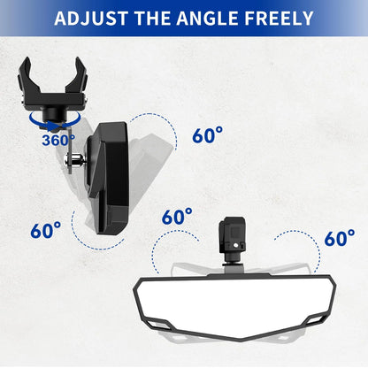Universal Rearview Mirror for 1.75–2 Inch Roll Cage for UTV & SXS