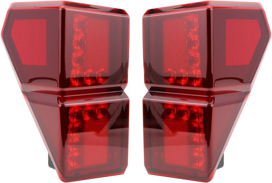 Red LED Tail Lights Replacement for Polaris Ranger XP 1000 (2018–2025)