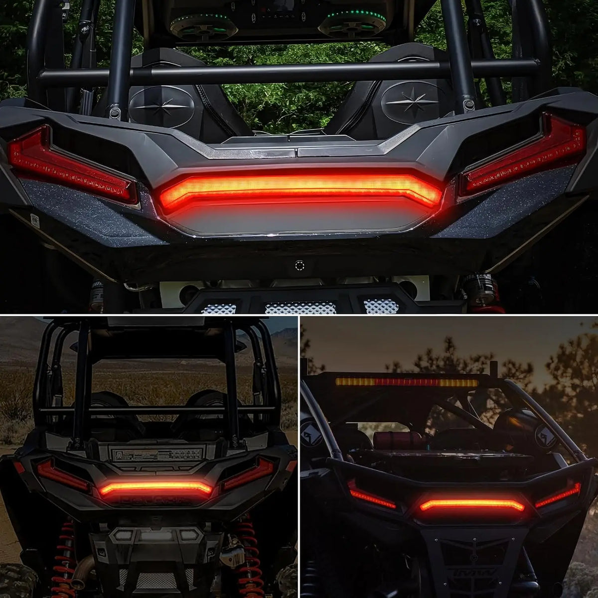 Nilight Center LED Tail Light, Red for Polaris RZR XP 1000 & RZR XP Turbo