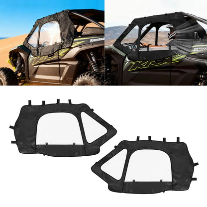 Heavy-Duty Soft Cab Enclosure Upper Doors for Kawasaki Teryx KRX 1000 (2020–2026)