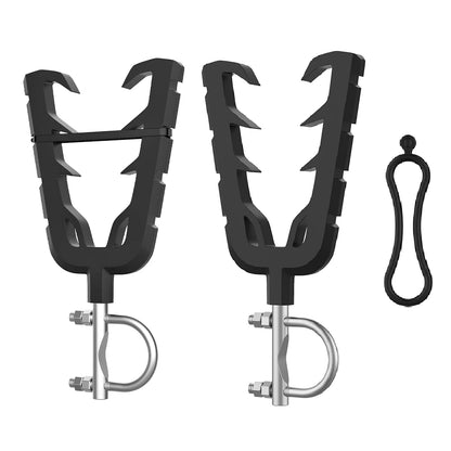 Gun & Tool Holder Rack Mount with Rubber Straps for UTV & SXS