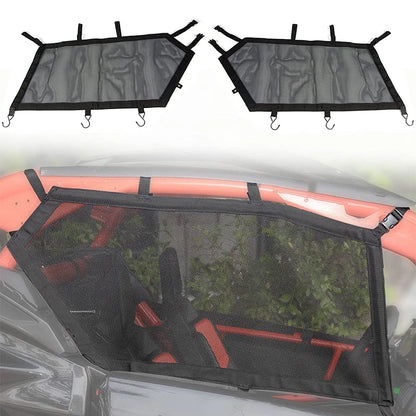 Left & Right Door Window Nets, Mesh Shade for Can-Am Maverick X3 (2017–2021)